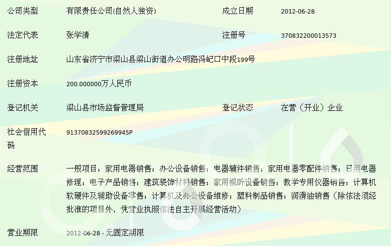 梁山美宝商贸